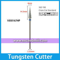 1050167HP-Cross Cut Standard Dental Laboratory Tungsten Carbide Cutter 2.35mm Shank