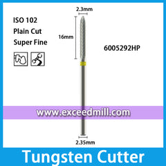 6005292HP-Plain Cut Super Fine Dental Laboratory Tungsten Carbide Cutter 2.35mm Shank