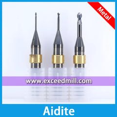 Aidite CADCAM Tools 6mm Shank with AlTiN Coat Special for Milling Titanium, Cobalt Chrome Disc