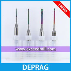 DEPRAG CADCAM 4mm Shank Tools Special for Milling PMMA, PEEK, Wax, to Avoid Sticking