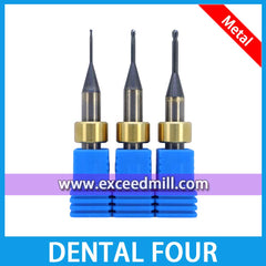 Dental Four DF400/DF600 6mm Shank Tools 55mm Special for Milling Titanium, Cocr