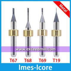 Imes-Icore CAD/CAM 6mm Shank Tools Shaft Flat-end for Titanium,COCR