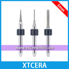 XTCERA CADCAM Diamond Grinder Tools for Milling Lithium Disilicate, Glass Ceramics