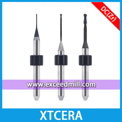 XTCERA CADCAM 4mm Shank Tools with Diamond Coat Special for Milling Zirconia Block