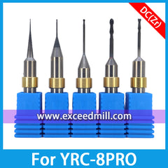 Zirconia Milling Cutters for YUCERA YRC-8Pro CADCAM with CVD Diamond Coat