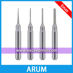 ARUM CAD/CAM 6mm Shank Diamond Grinder Tools for Milling Lithium Disilicate, Glass Ceramics