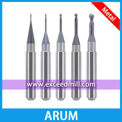 Arum CAD/CAM Tools 6mm Shank for Milling Titanium, CoCr