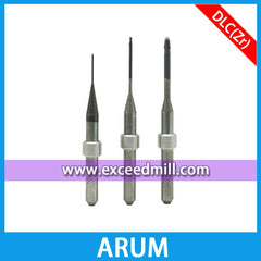 Arum CAD/CAM Milling Bur 4mm Shank with DLC Coat for Zirconia Block