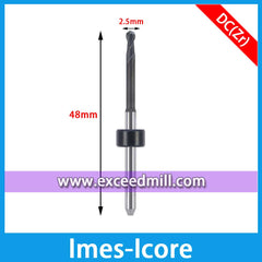 Imes-Icore CAD/CAM Tools 3mm Shank with Diamond Coat Special for Milling Zirconia Disc