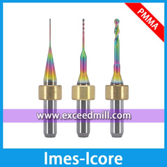 Imes-Icore Milling Burs 6mm Shank Special for PMMA, PEEK to Avoid Sticking