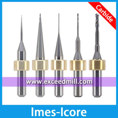 Imes-Icore 6mm Shank Carbide Tools for Milling Zirconia, Wax, PMMA, Soft Metal T33, T15, T32, T12/T14, T11/T13, T17, etc.