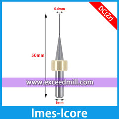 Imes-Icore CAD/CAM Tools 6mm Shank with Diamond Coat Special for Milling Zirconia Disc