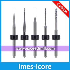 Imes-Icore 3mm Shank Carbide Tools for Milling Zirconia, Wax, PMMA, Soft Metal T33, T15, T32, T12/T14, T11/T13