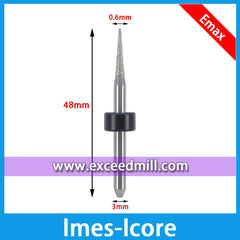 T21 T22 T23 Imes-Icore 3mm Shank Diamond Grinder Tools for Milling Lithium Disilicate, Glass Ceramics