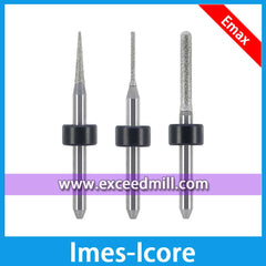 T21 T22 T23 Imes-Icore 3mm Shank Diamond Grinder Tools for Milling Lithium Disilicate, Glass Ceramics