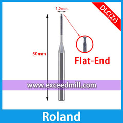 Flat-end Roland CAD/CAM Tools Special for Milling Zirconia Implant