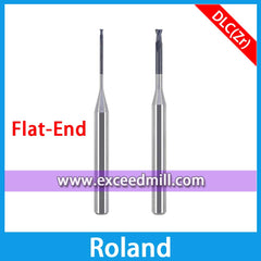 Flat-end Roland CAD/CAM Tools Special for Milling Zirconia Implant