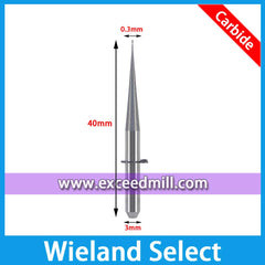 Wieland Select Multipurpose Tools for Milling Zirconia, Wax, PMMA, etc.