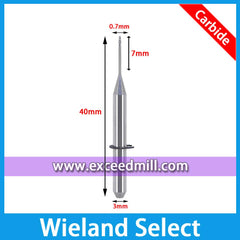 Wieland Select Multipurpose Tools for Milling Zirconia, Wax, PMMA, etc.