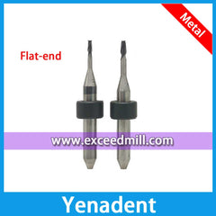 Flat-end Yenadent CAD/CAM Tools for Milling Titanium, CoCr