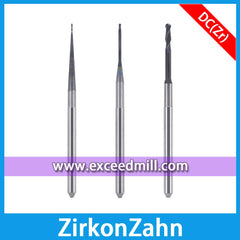 ZirkonZahn 3mm Shank Tools with Diamond Coat Special for Milling Zirconia Disc