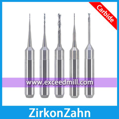 ZirkonZahn 6mm Shank Multipurpose Tools for Milling Zirconia, Wax, PMMA, etc.