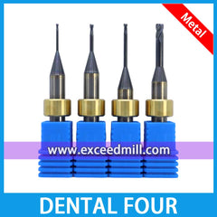 Dental Four DF400/DF600 6mm Shank Tools 55mm Special for Milling Titanium, Cocr