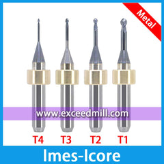 Imes-Icore CAD/CAM Tools 6mm Shank Radius Ball-end for Milling Titanium, CoCr